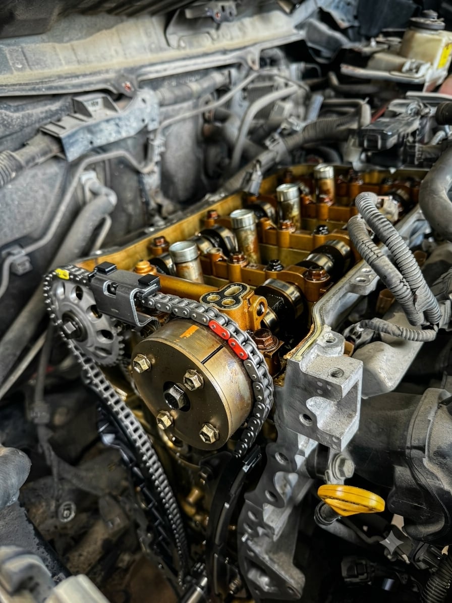 Paskirstymo grandinės ir velenėlių darbai Hot Deals Garage autoservise